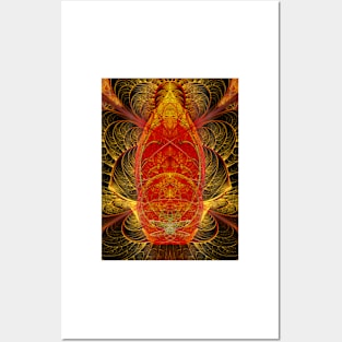 Black Orchid Flame of Inner Beauty Posters and Art